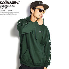 DOUBLE STEAL ARM LOGO PARKA -FOREST/WHITE- 904-62037画像