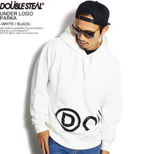 DOUBLE STEAL UNDER LOGO PARKA -WHITE/BLACK- 904-62036画像