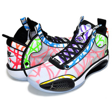 NIKE AIR JORDAN XXXIV ZION WILLIAMSON PE white/black-multi-color DA1897-100画像