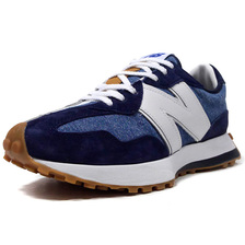 new balance MS327LVA Levi's NAVY/WHITE画像