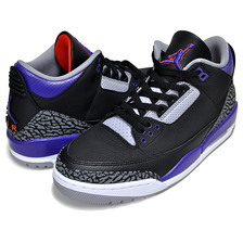 JORDAN BRAND AIR JORDAN 3 RETRO COURT PURPLE black/court purple-cement grey CT8532-050画像