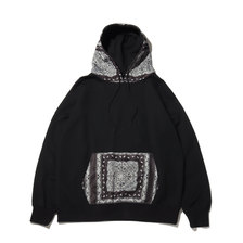 ATMOS LAB x MANASTASH PAISLEY HOODIE BLACK AL20F-02-BLK画像