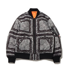 ATMOS LAB x MANASTASH PAISLEY MA-1 BLACK AL20F-01-BLK画像
