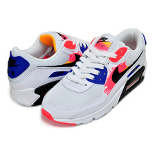 NIKE WMNS AIR MAX 90 BRUSHSTROKE white/black-laser orange CZ7937-100画像