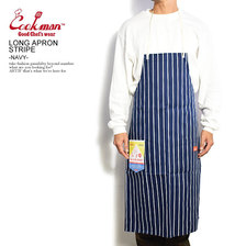 COOKMAN LONG APRON STRIPE -NAVY- 233-91906画像