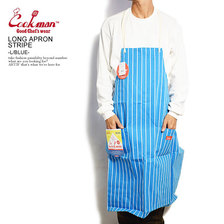 COOKMAN LONG APRON STRIPE -L/BLUE- 233-91905画像