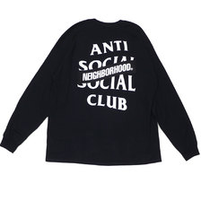 NEIGHBORHOOD &times; Anti Social Social Club 20AW ASSC-1/C-TEE.LS BLACK 202GEASN-LTM01S画像