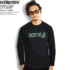 DOUBLE STEAL CAMO LOGO L/S T-SHIRT -BLACK/CAMO- 905-14084画像