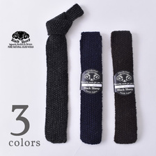 BLACK SHEEP WOOL KNIT TIE SQUARE画像