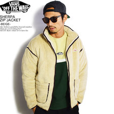 VANS SHERPA ZIP JACKET -BEIGE- 120K1110300画像