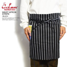 COOKMAN WAIST APRON STRIPE -BLACK- 233-91919画像