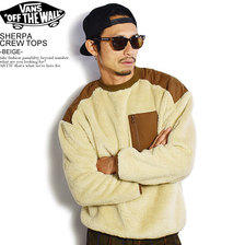VANS SHERPA CREW TOPS -BEIGE- 120K1110400画像