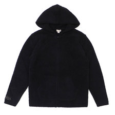 BAREFOOT DREAMS for Ron Herman COZYCHIC 3.5YARN Solid Hoodie BLACK画像