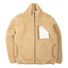 Schott LEATHER POCKET PILE JACKET NATURAL 3102075画像