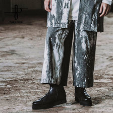 NO ID. BLACK グラデーションプリントアンクルイージートラウザーズ 448006-558P画像