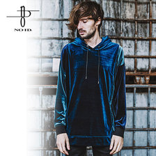 NO ID. 切替BIGベロアプルオーバーパーカ 848006-551T画像