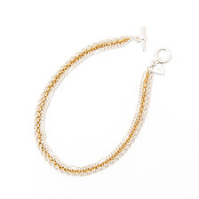 NO ID. レイヤードチェーンブレスレット 848170-554A画像