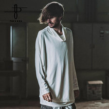 NO ID. BLACK レイヤードオフタートルドルマンスリーブロンT 448006-559T画像