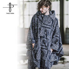 NO ID. BLACK ストレッチフーデッドポンチョ 448220-581C画像