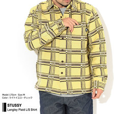 STUSSY Langley Plaid L/S Shirt 1110136画像