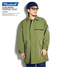 RADIALL SUBURBAN - FISHTAIL COAT -OLIVE- RAD-20AW-JK004O画像