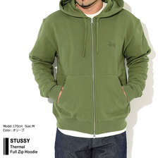 STUSSY 20HO Thermal Full Zip Hoodie 118411画像