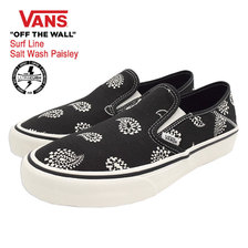 VANS Slip-On SF Salt Wash Paisley Black/Marshmallow Surf Line VN0A3MVD2VG画像