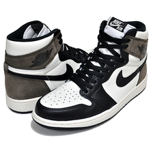NIKE AIR JORDAN 1 HI OG sail/black-dark mocha-black 555088-105画像