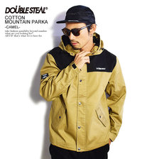 DOUBLE STEAL COTTON MOUNTAIN PARKA -CAMEL- 704-69006画像