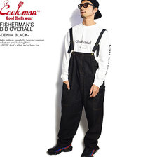COOKMAN FISHERMAN'S BIB OVERALL -DENIM BLACK- 231-03843画像