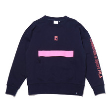 FILA BIG POCKET CREW NECK NAVY FM9815-20画像