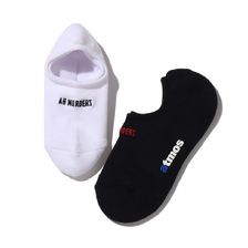 AMDZ &times; atmos UNCLE SOCKS (2P) WHITE/BLACK AT20-TO01画像