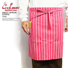 COOKMAN WAIST APRON STRIPE -PINK- 233-91923画像