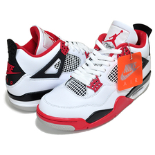 NIKE AIR JORDAN 4 RETRO FIRE RED white/fire red-black-tech grey DC7770-160画像