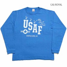 Buzz Rickson's &times; PEANUTS L/S T-SHIRT "USAF" BR68680画像