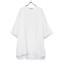 COLINA Linen Herringbone P/O Shirt 211SH07画像