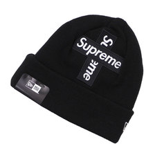 Supreme 20FW New Era Cross Box Logo Beanie BLACK画像