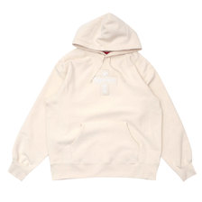 Supreme 20FW Cross Box Logo Hooded Sweatshirt NATURAL画像