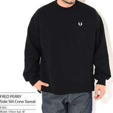 FRED PERRY Side Slit Crew Sweat F1855画像