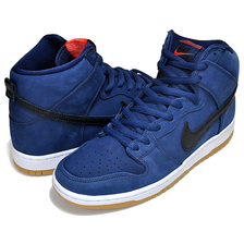 NIKE SB DUNK HIGH PRO ISO ORANGE LABEL midnight navy/blak CI2692-401画像