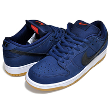 NIKE SB DUNK LOW PRO ISO ORANGE LABEL midnight navy/blk CW7463-401画像