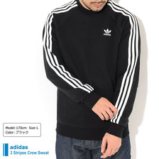 adidas 3 Stripes Crew Sweat Originals GN3487画像