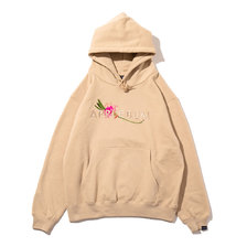 APPLEBUM Flower Logo Sweat Parka SAND画像