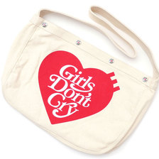 Girls Don't Cry &times; HUMAN MADE PAPERBOY BAG WHITE画像