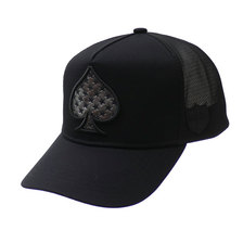 YOSHINORI KOTAKE DESIGN &times; BARNEYS NEWYORK METAL SPADE LOGO MESH CAP BLACK画像