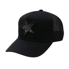 YOSHINORI KOTAKE DESIGN &times; BARNEYS NEWYORK METAL STAR LOGO MESH CAP BLACK画像