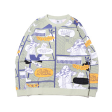 adidas SWEATSHIRT HELLOW GREEN/MULTI COLOR GN4265画像