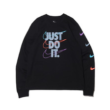 NIKE AS M NSW TEE LS SP BRANDMARK BLACK/ASHEN SLATE DB6189-010画像