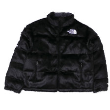 Supreme &times; THE NORTH FACE 20FW Faux Fur Nuptse Jacket BLACK画像