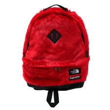 Supreme &times; THE NORTH FACE 20FW Faux Fur Backpack RED画像